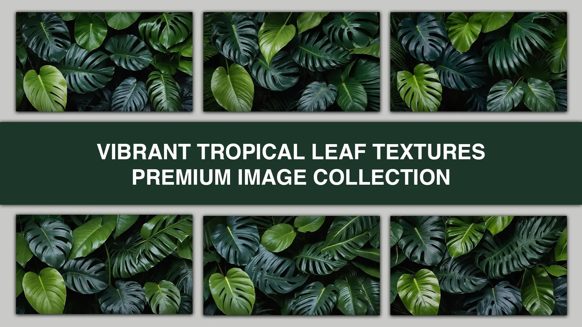 Vibrant Tropical Leaf Textures Premium Image Collection image